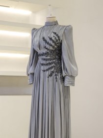 Resim Arya Tesettür Abiye - Siyah Gold / 46 