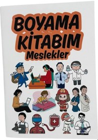 Resim Meslekler Temalı Seyahat Boy Boyama Kitabı 140x100 Mm 