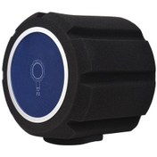 Resim Skycity Sünger Mikrofon Rüzgar Engeli, 48-58mm Çap Uyumlu, Ses Emici, Üfleme Önleyici, Siyah, Taşınabilir Koruma Kapağı 