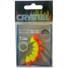 Resim Crystal Renkli UV Yem Yüzdürücü Stoper No:5 (6'lı) 