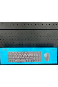 Resim Rapoo X1800s Kms Kablosuz Klavye & Optik Mouse Seti Tr Siyah Q Klavye 