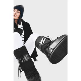 Resim Moon Boot Logolu Bağcıklı Su Itici Kar Botu Bayan Kar Botu 80D1401680 N001 