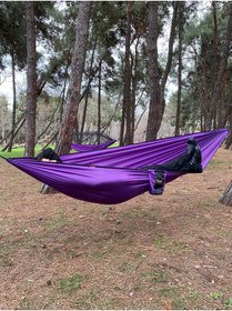 Resim CAMP AND MAP Premium Hamak 275x150 cm 175kg Taşıma Siyah 