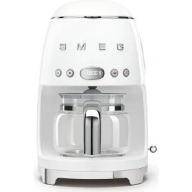 Resim Smeg Beyaz Renkli Kettle-Filtre Kahve Makinesi ve El Blender Seti Modern Tasarım 