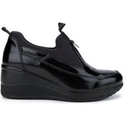 Resim Tamer Tanca Kadın Hakiki Deri Siyah Rugan Casual Ayakkabı 322 2111522 Bn Ayk Sk24-25 Sıyah Rgn Siyah Rugan 