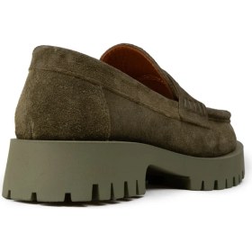 Resim Deery Kadın Hakiki Süet Haki Loafer Ayakkabı - 02034ZHAKC02 