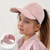 Resim 1 Paket Çocuk Güneş Koruma Beyzbol Şapkası Yüksek Kuyruk Döngüsü ile - Nefes Alabilen File Arka, Ayarlanabilir Uyum, Pastel Pembe ve Mavi, Dış Mekan Sporları için Hafif, Bahar/Başlangıç Yaz Günlük Giyim, Kızlar için Güneş Şapkası, Rahat Gençlerin Aksesuarı, File Arka Şapka 