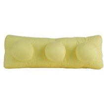 Resim 2'li Blok Yastık Peluş Sarı 