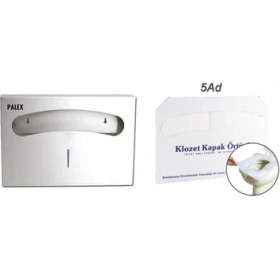 Resim Geseus Klozet Kapak Örütüsü 5 Paket 1250 Adet+Palex Çelik Klozet Örtü Dispenseri-3802-2 