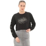 Resim Vans Breaker Ls Relax Crop Kadın Sweatshirt Siyah 