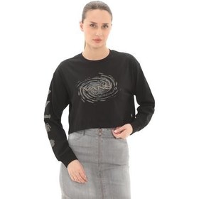 Resim Vans Breaker Ls Relax Crop Kadın Sweatshirt Siyah 