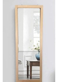 Resim Duvar Ahşap Hol Antre Boy Ayna 130x45 CM Ahşap 