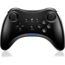 Resim Jingyi Pro Controller For Wii U, Wireless Controller For Nintendo Wii U Controller Gamepad Joystick Dual Analog Game Controller (Black) (Yurt Dışından) 