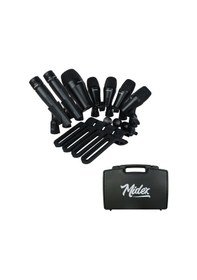 Resim Midex M-drum Kit-7 Davul Mikrofon Seti 7 Parça Akustik Bateri Mikrofonu 