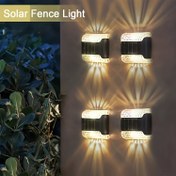 Resim Güneş Enerjili Duvar Yıkama Işıkları - IP44 Dış Mekan LED Güneş Enerjili Çit Işıkları, Bahçe, Veranda, Çim, Avlu, Giriş Yolu ve Yol Aydınlatması için Batarya ile Ayarlanabilir Montaj Braketi, Güneş Enerjili Dış Mekan Işıkları, Veranda Aydınlatması, Modern Aydınlatma, Dayanıklı Aydınlatma 