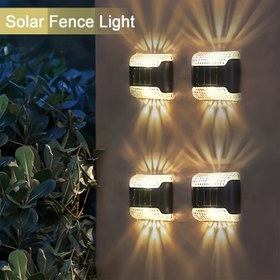 Resim Güneş Enerjili Duvar Yıkama Işıkları - IP44 Dış Mekan LED Güneş Enerjili Çit Işıkları, Bahçe, Veranda, Çim, Avlu, Giriş Yolu ve Yol Aydınlatması için Batarya ile Ayarlanabilir Montaj Braketi, Güneş Enerjili Dış Mekan Işıkları, Veranda Aydınlatması, Modern Aydınlatma, Dayanıklı Aydınlatma 