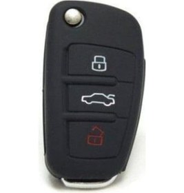 Resim Audi Uyumlu A1 A3 A4 A5 A6 A7 A8 Q3 Q7 Silikon Anahtar Koruyucu Kılıfı 