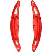 Resim Porsche Panemera 2017+ Macan 2014+ Cayenne 2015+ 718 2016+ 911 2016+ Paddle Shift Kırmızı (F1 Vites Pedal Kulakçığı) 