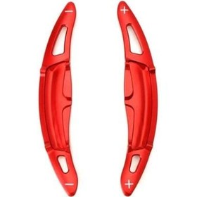 Resim Porsche Panemera 2017+ Macan 2014+ Cayenne 2015+ 718 2016+ 911 2016+ Paddle Shift Kırmızı (F1 Vites Pedal Kulakçığı) 
