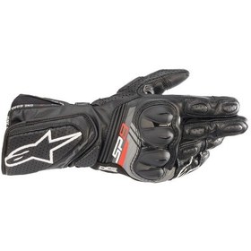 Resim Alpinestars SP-8 V3 Korumalı Motosiklet Eldiveni Siyah / Beyaz 