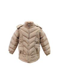Resim Life For Moda Kız Çocuk İçi Peluş Astarlı Çıkarılabilir Kapüşonlu Su Geçirmez Mont Kaban 3020 Vizon 
