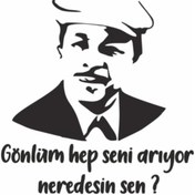 Resim KC TASARIM Neşet Ertaş Sticker 20cm 