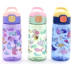Resim Renkli Pipetli Suluk 600 Ml 