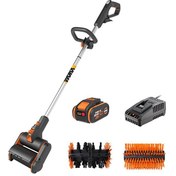 Resim Worx WG441E 20 Volt 4.0Ah Li-ion Tek Akülü 165MM Profesyonel Çok Amaçlı Şarjlı Zemin Fırçası 