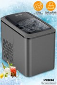 Resim GoldMaster Iceberg Dokunmatik Led Ekranlı 2.2 Litre Geniş Hazneli 24 Saatte 12 Kg Buz Yapma Makinesi GM7954 