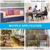 Resim Seeppitous 8pcs Bahçe Mobilya Klipsleri Dış Kanepe Plastik Kelepçeler Hasır Sandalye Için Anti-Yürürümlü Rattan Mobilya Konektörleri (Yurt Dışından) 