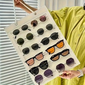 Resim 2 adet Büyük Kapasiteli Saç Aksesuarı Düzenleyici - Kırmızı Keçe Askılı Depolama Çantası, Saç Bandı, Klips, Bağlar ve Gözlükler için Çoklu Bölümlerle - Katlanabilir ve Yerden Tasarruf Sağlayan Tasarım, Sevimli Saç Aksesuarı Düzenleyici 