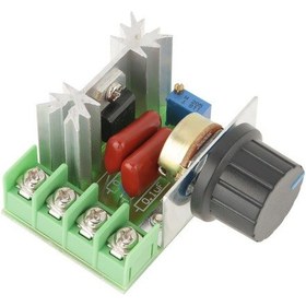 Resim 220V Ac Motor Sürücü / 2000W Voltaj Regülatörü Hız & Işık Düşürüc 