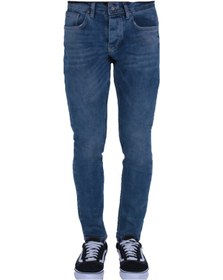 Resim Erkek Mavi Denim Normal Bel Jean Mavi 