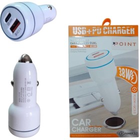 Resim caraks Araç İçi Çakmaklık Şarj Cihazı USB ve TYP-C Çıkışlı Işıklı 5V 20+18W 3A Kablosuz Profesyonel Ürün 