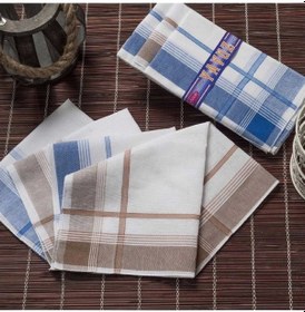 Resim Yavuz Kutulu 39x39 Cm 12 Adet Kumaş Mendil Ym 04 Çok Renkli 