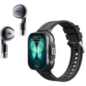 Resim Siyah Silcon Oppo Find X8 Pro X7 Ultra Reno112 Akıllı Saat Tws 2'si 1 Arada Kablosuz Bluetooth Gürültü Önleyici Kulaklık İzle Nabız Nfc 