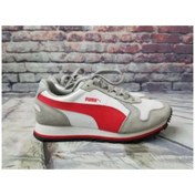 Resim Puma St Runner L Jr 359087 01 Kadın Günlük Ayakkabı Gri Kırmızı 