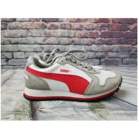 Resim Puma St Runner L Jr 359087 01 Kadın Günlük Ayakkabı Gri Kırmızı 