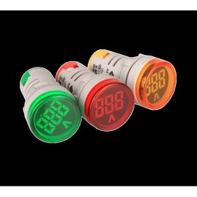 Resim Swion AD22-22V 22MM Dijital Voltmetre 20-500V Ac Yeşil 