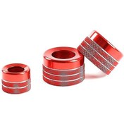 Resim X5 X6 E70 E71 F15 F16 2014-20 Huiliang İçin Kırmızı Klima Düğmesi Ses Seviyesi Ayarlama Düğmesi Trim Kapak Halkası 