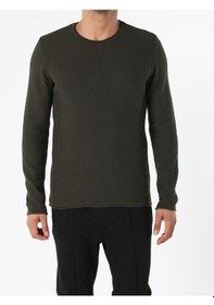 Resim Colin's Slim Fit Haki Erkek Kazak CL1055245_Q1.V1_KHA 