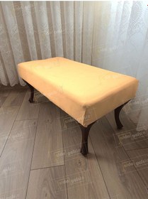 Resim Ayak Ucu Kapı Önü Antre Düz Bench Puf Orta Sehpa Ceviz Ayak 110 45 Vizon 