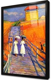 Resim Cape Cod Pier Çerçeveli Cam Tablo 20x30 cm CB22394 