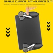Resim 2 Adet 6 Parmak Gamepad Düğmesi Tetikleyiciler Hafif Oyunlar Oynarken Tablet Çekim Oyun Elemanları Akpad6k Pubg 