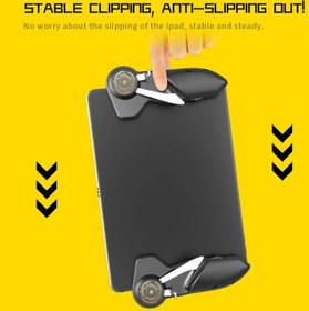 Resim 2 Adet 6 Parmak Gamepad Düğmesi Tetikleyiciler Hafif Oyunlar Oynarken Tablet Çekim Oyun Elemanları Akpad6k Pubg 