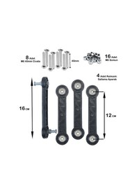 Resim Beşik Sallama Aparatı 12 Cm Siyah M6 4 Adet Pk001ay00506 Renkli 