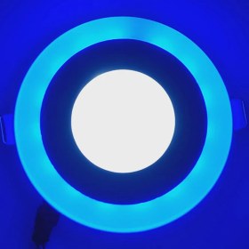 Resim Beyaz Mavi Sıva Altı Spot Panel LED Armatür 3+3 Watt 