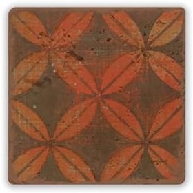 Resim Oscar Stone Decor Doğaltaş Baskılı Bardak Altlığı Tile Desen 10 Cm X 10 Cm - Stone Coaster Dsn94-1 