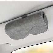 Resim Chuangyinshop Gri Gözlük Tutucu Klips - Ayarlanabilir, Güvenli Tutuş, Güneşlik Klipsi 