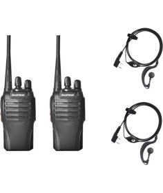 Resim Baofeng BF-999S Pmr 446 Telsiz Toza ve Darbeye Dayanıklı 2 Takım Kulaklık ile Tekli Paket 